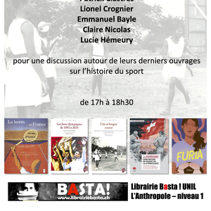 RENCONTRE À L'UNIL JEUDI 15 MAI À 17h